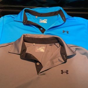 2 Men’s XL Under Armour Polo’s. Like New!